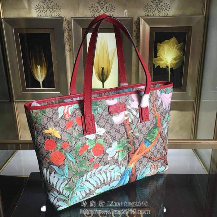 GUCCI 古馳女包 新款 211137 Supreme tote系列 女士手拎包 印花圖案單肩包 Gucci手提包